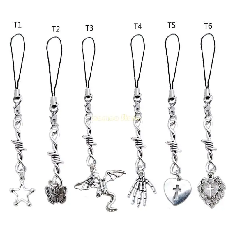 Anti Loss Lanyard for Phone Y2K Phone Charm Strap Eye Catching Pendant