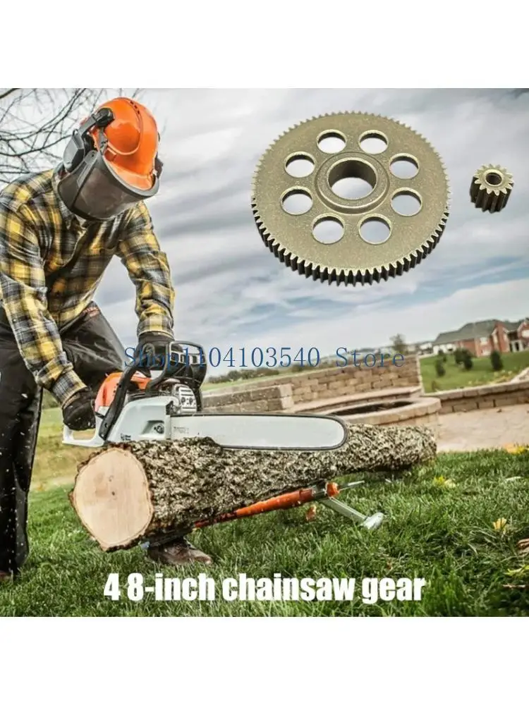 02DC Universal Chainsaw Replacement Gear Suitable for 4-8Inch Models Precisions Machined Wear Resistant
