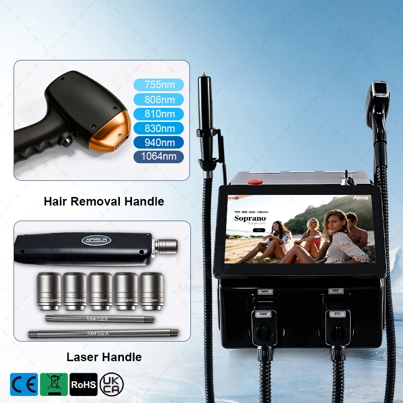 Source Factory Direct Supply 2In1 Salon Beauty Equipment HD Touch Screen Multi-language Support Overseas Warehouse Fast