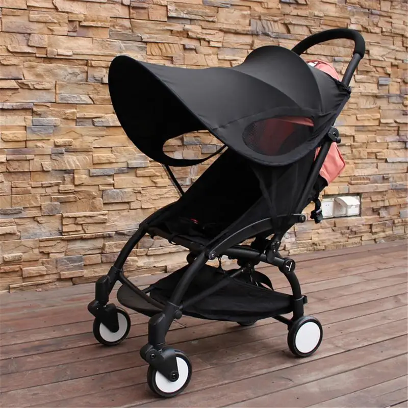 Cubierta de tela Anti-UV para cochecito de bebé, a prueba de viento y lluvia, protección solar, sombrilla, toldo, refugio, accesorios universales