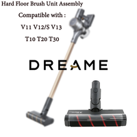 Dreame-Handheld Wireless Vacuum Cleaner, Hard Floor Brush Unit Assembly, Black Color for V11, V12, V13, T10, T20, T30, Original