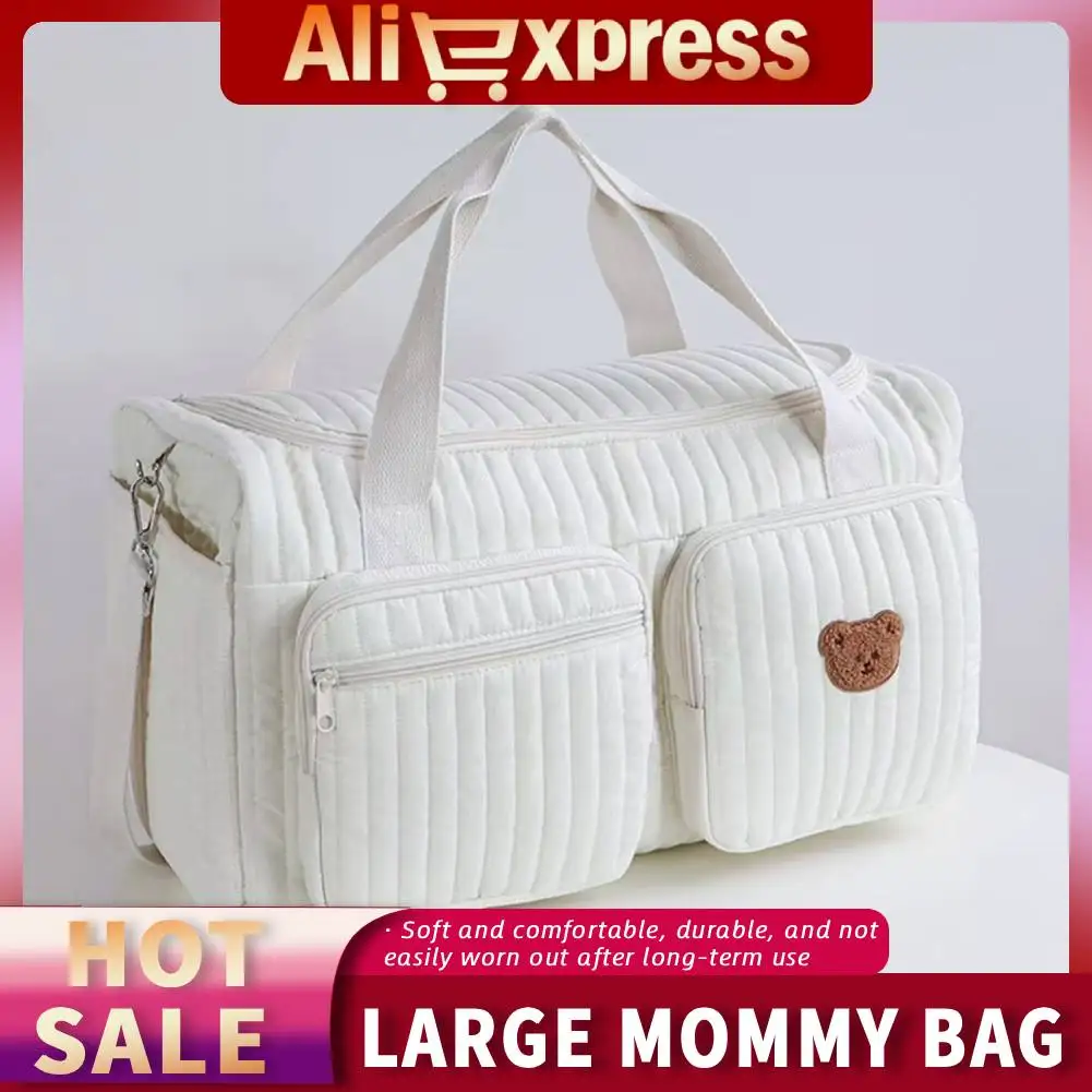 

Большая сумка для мамы, сумка для хранения детских принадлежностей, милая дорожная сумка-уикендер, многокарманная сумка на молнии для больницы и путешествий