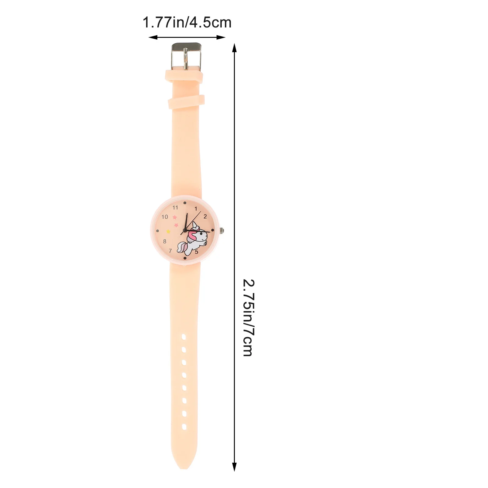 1 set Unicorn Watch Lightweight Cartoon Wristwatch For Time Learning Adjustable Band Gift For Students