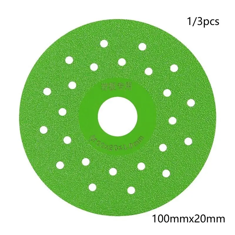 

1/3pcs 100mmx20mm diamond cutting blade used for cutting Sintered Stone ceramic tiles marble ordinary glass