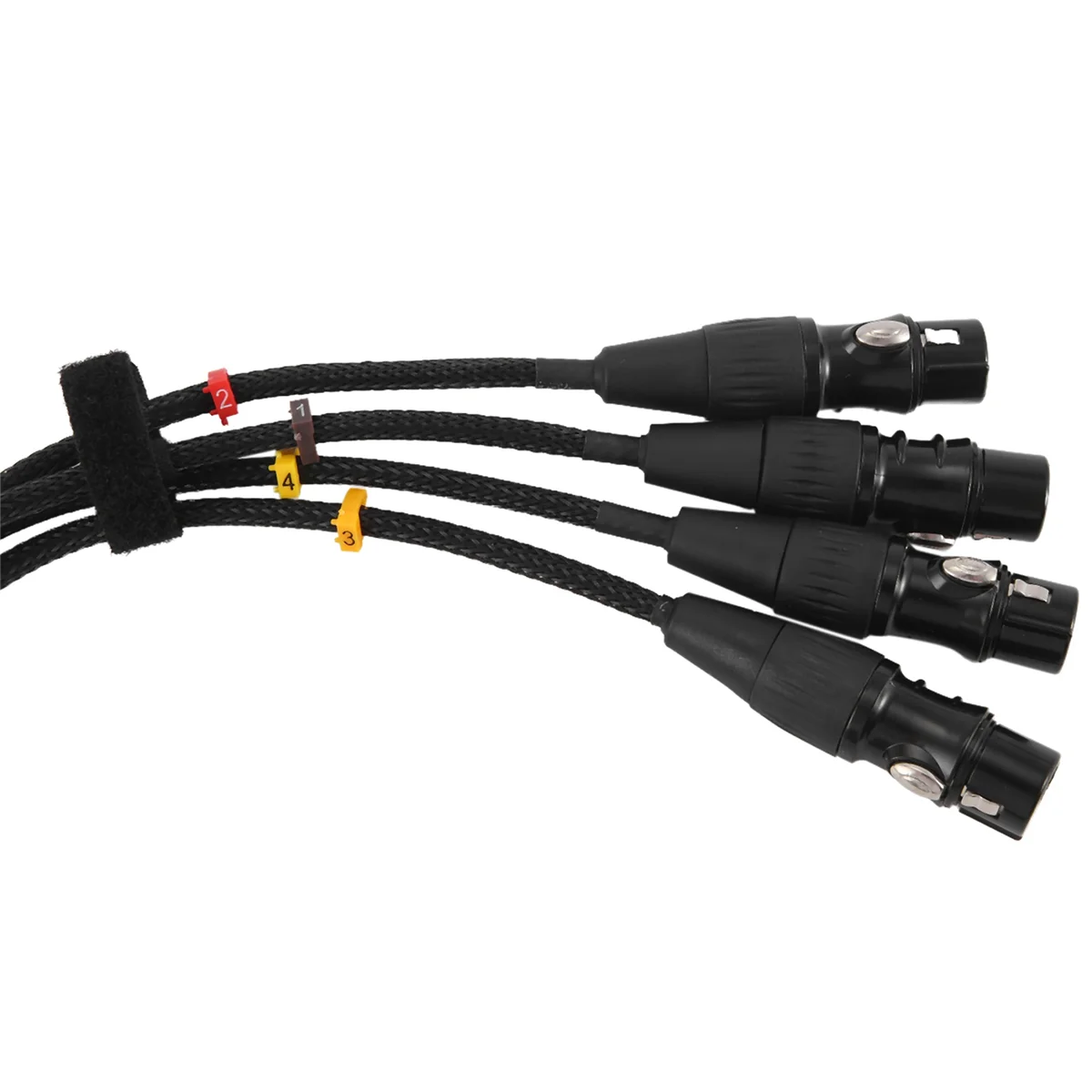 A57G-RJ45 Экранированный кабель CAT5 на 4-канальные 3-контактные гнездовые разъемы XLR Многосетевой кабель приемника для сценической студии