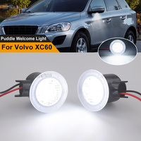2x 31217287 LED Side Mirror Puddle Lights For 2008-2017 Volvo XC60 Downlight In Mirror Peripheral Car Courtesy Welcome Light