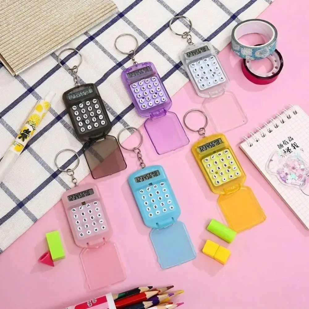 Portable Creative Calculator Multifunctional Mini Student Stationery 8 Digits Display Lightweight School Supplies School