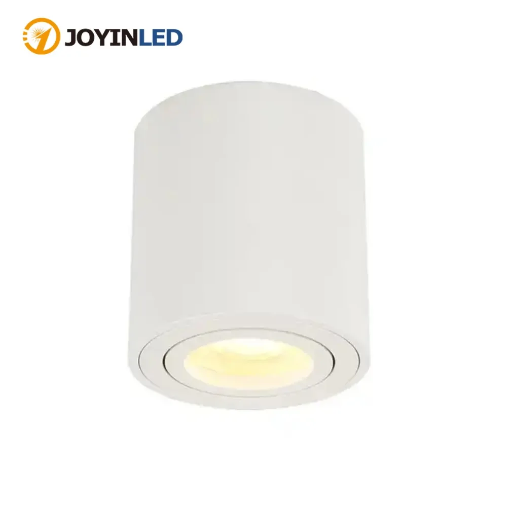 

JOYINLED LED Surface Mounted White Spotlight Downlight Housing Light GU10 MR16 LED Bulb for Living Room Restaurant Dining Room