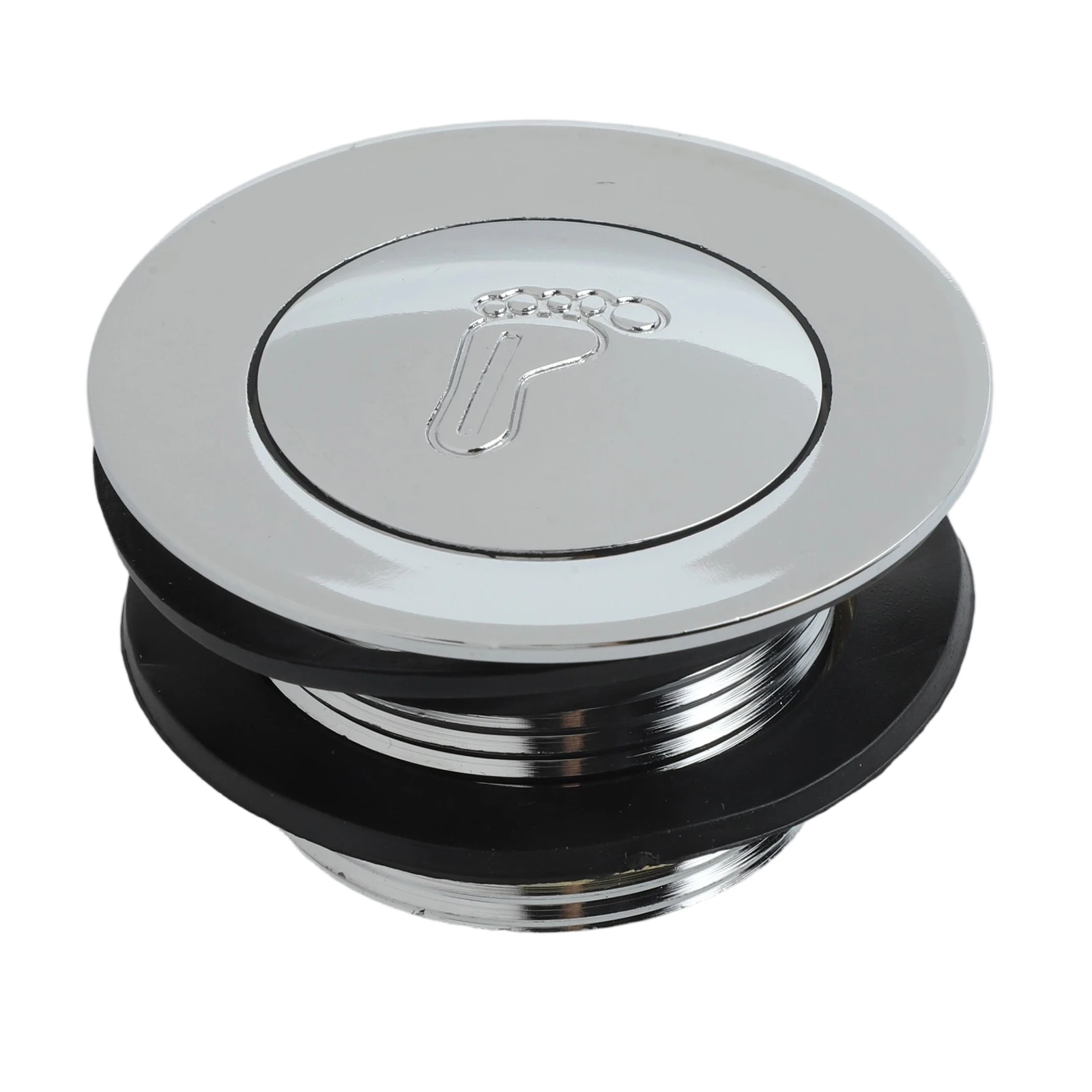 

Shower Tub Drain Assembly for Bathroom Up Floor Drain with Smooth Push Button Seal Alloy and Brass Construction