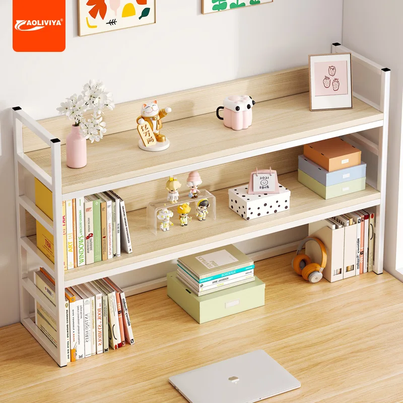 

Aoliviya Desktop Bookshelf Shelf Desk Household Storage Rack Student Desk Small Shelf Multi-Layer Simple Cabinet Layered Rack