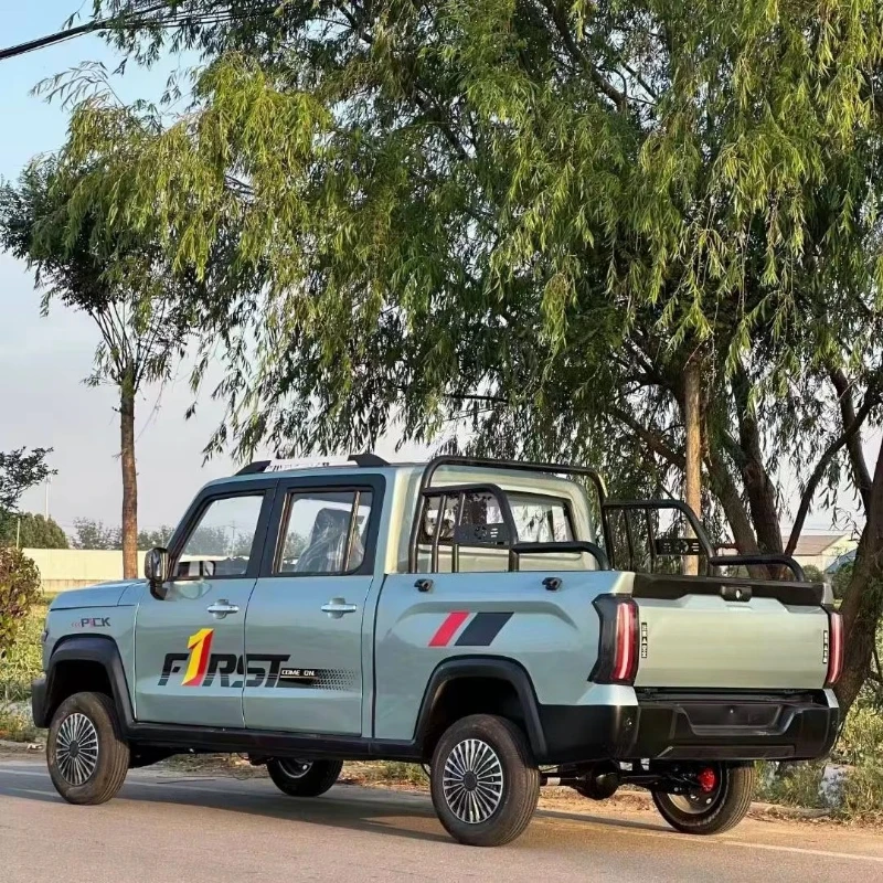 New energy electric pickup, with air conditioning, large capacity, for transporting agricultural products
