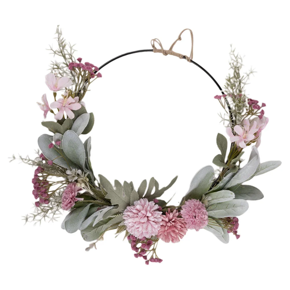 

Wreath Door Decor Front Wreaths Hanging Floral Home Artificial Spring Valentines Summer Flower Easter Outside Christmas for the