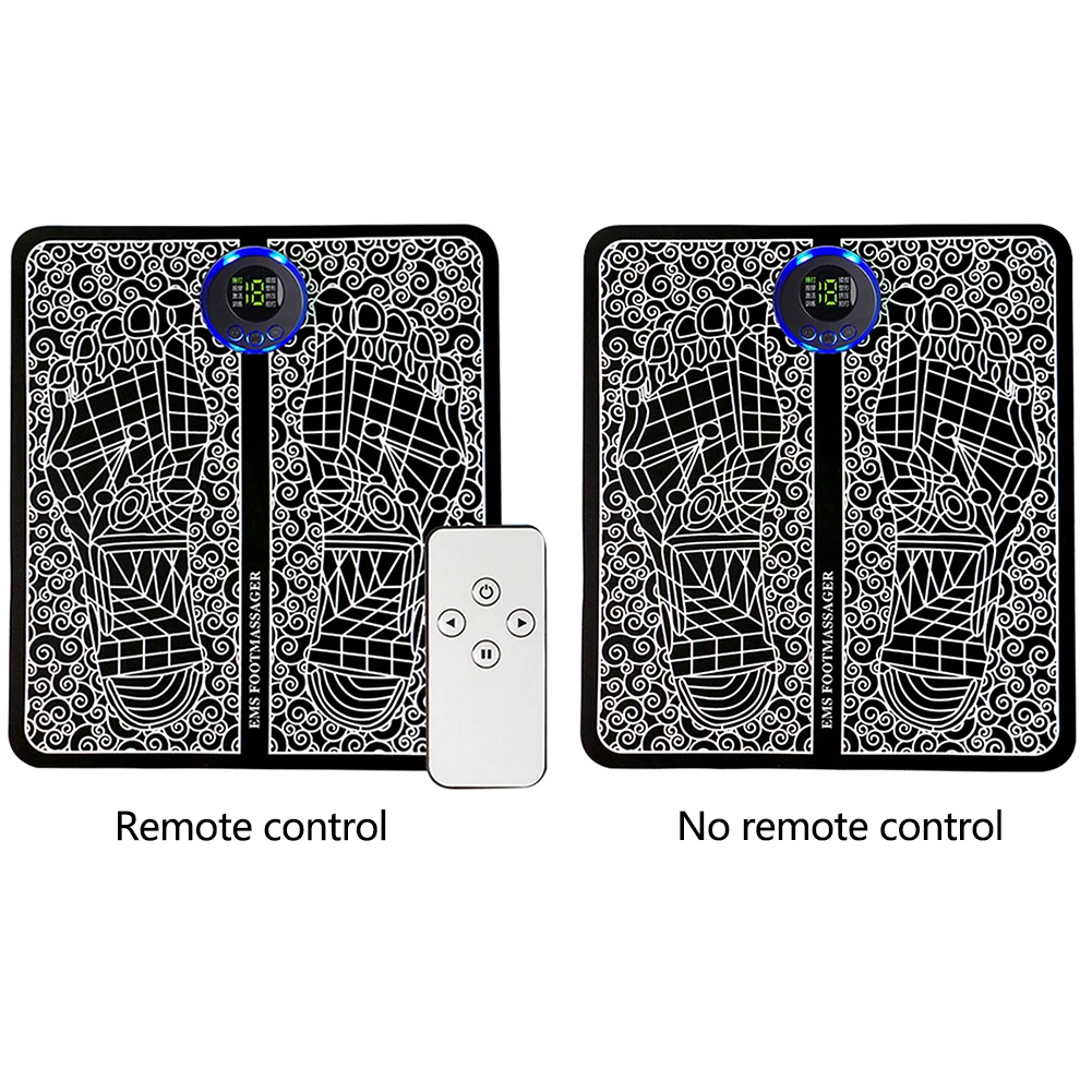 EMS Foot Circulation Massager Electric Feet Massage 8 Modes USB Rechargeable Foot Booster Remote Control for Relax Feet and Legs image 4