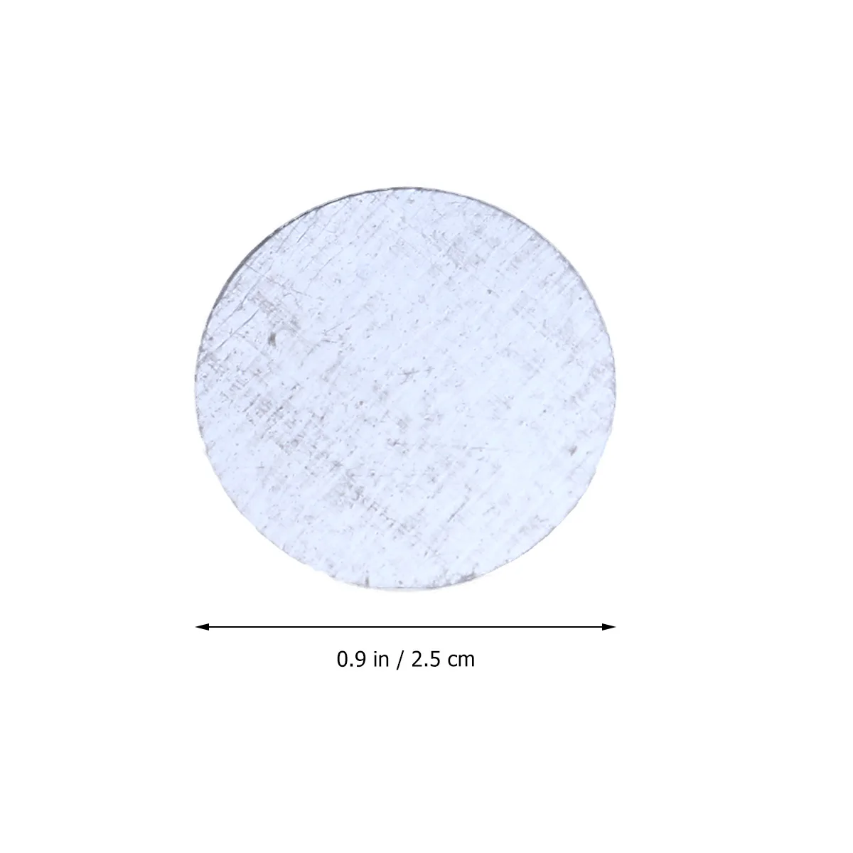 Feuilles de fer rondes Double face, tampons métalliques adhésifs pour Base de boîte, étui pour fard à paupières longue durée, 100 pièces