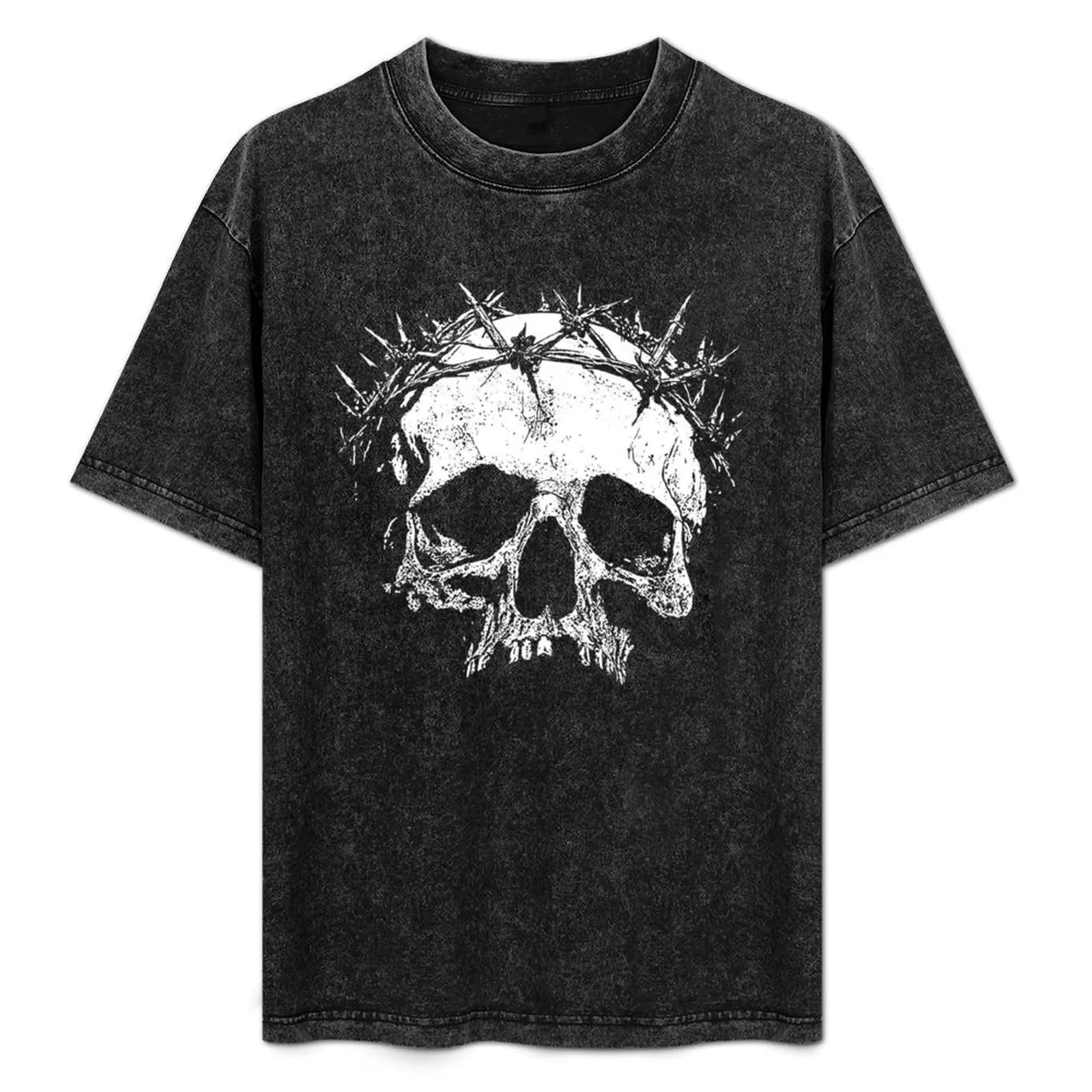 

Skull with crown of thorn T-Shirt graphic tee shirt clothes mens tall t shirts