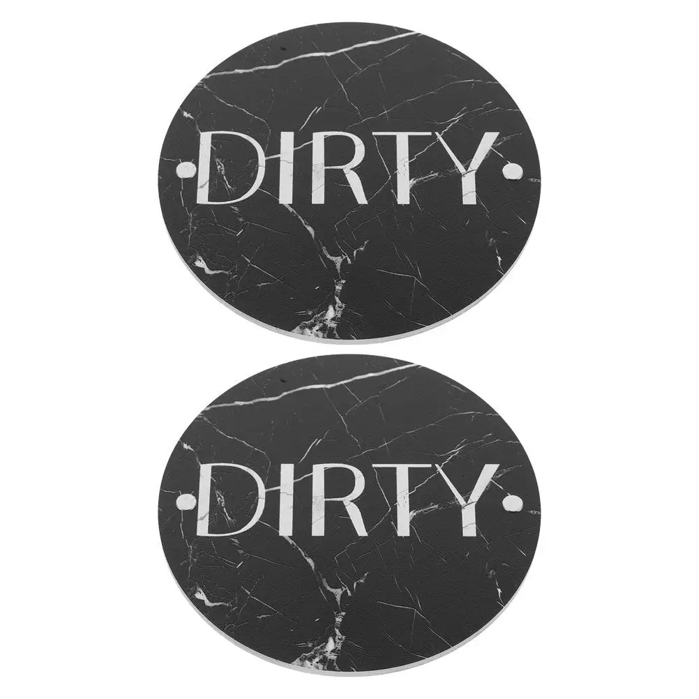 2Pcs Double-Sided Magnetic Clean Dirty Dishwasher Sign Quick Reminder Magnet Dishwasher Accessories Kitchen Tool