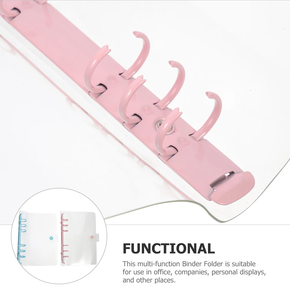 2 pezzi A6 raccoglitore trasparente con coperchio in plastica, organizer regolabile per documenti, custodia per file da ufficio, custodia per pianificatore