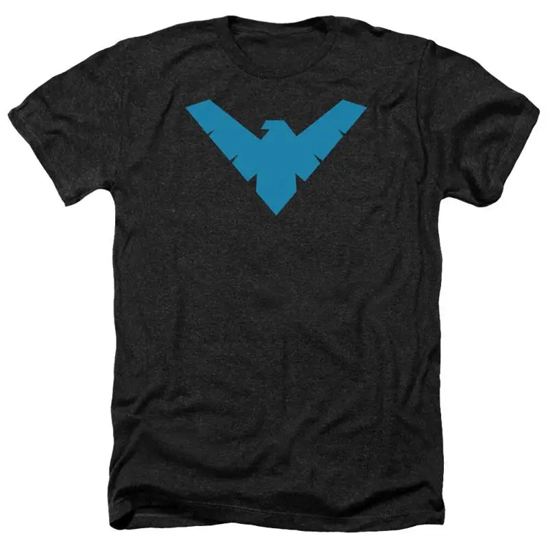 NIGHTWING SYMBOL Licensed Adult Men's Heather T Shirt SM 3XL
