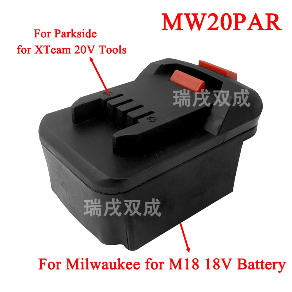 Für Parkside XTeam 20V Elektrowerkzeug-Konverteradapter für Makita für Milwaukee für Dewalt für Einhell für Bosch 18V Li-Ionen-Akku