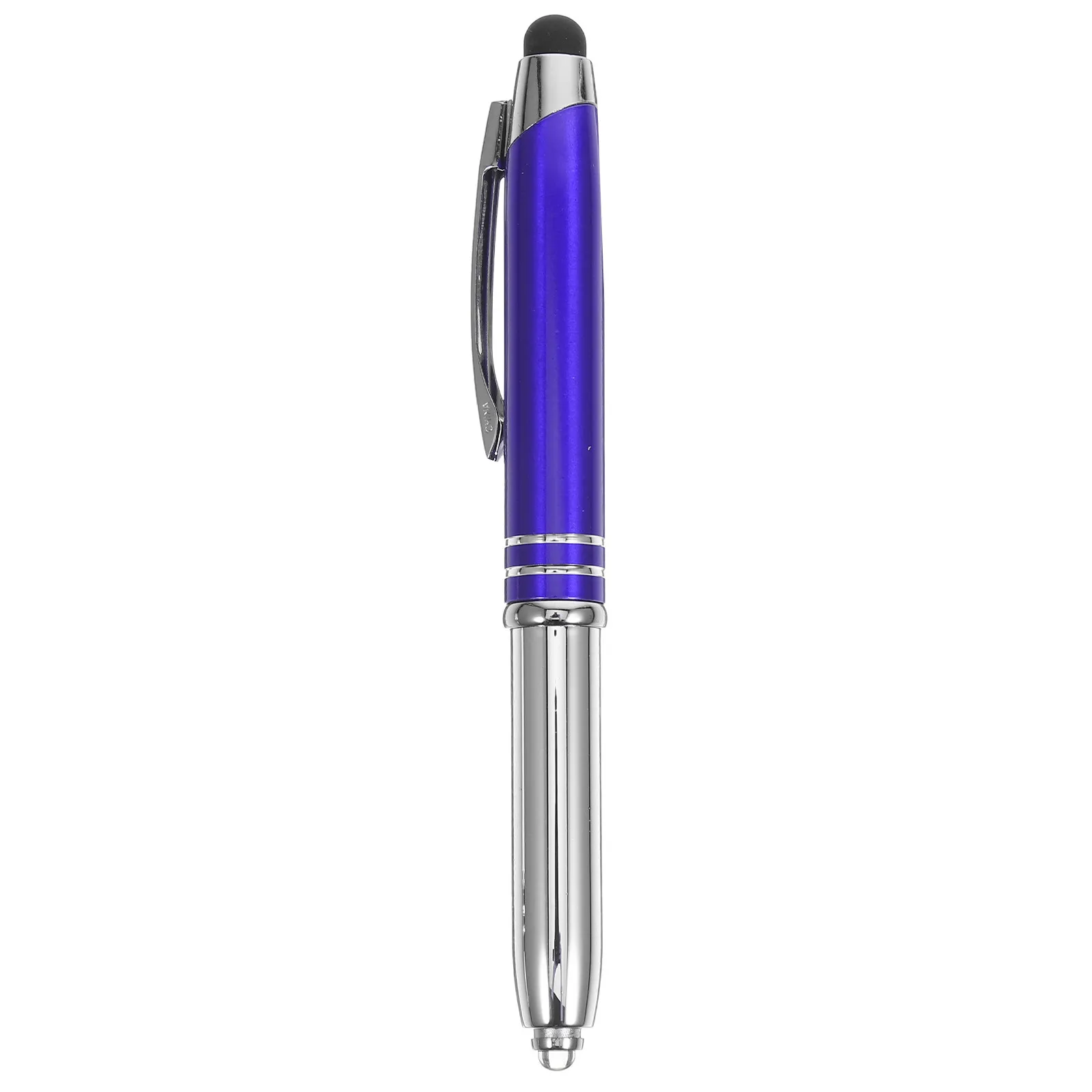 3 In 1 Led Light Ballpoint Pen Metal Stylus For Touch Screen Phones Tablets Office School Use Portable Lightweight Multi-Use