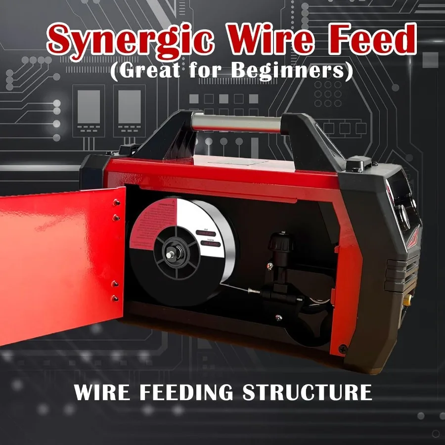 5 in 1 Multiprocess Welding Machine with Pulse 150A Dual Voltage 110 220V Aluminum MIG Gas MIG Gasless Flux Core MIG Lift TIG S