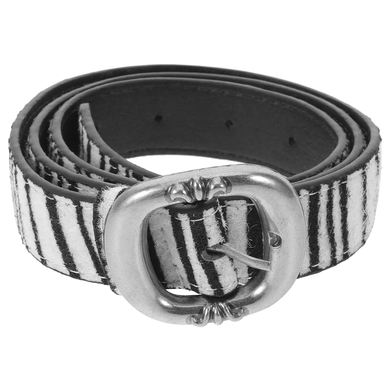 

Stylish Women Zebra Print Belt Adjustable PU Waist Buckle Jeans Dresses Trendy Fashionable Casual Everyday Outfits