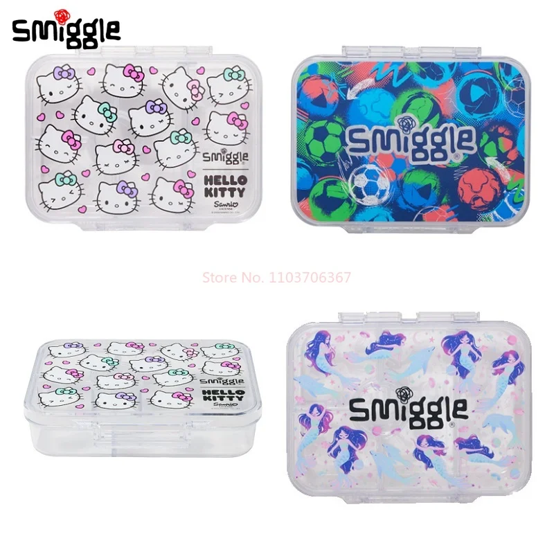 

Australian Smilgle Student Lunch Box Hello Kitty Cartoon Peripheral Children'S Grid Nutrition Lunch Box Student Peripheral