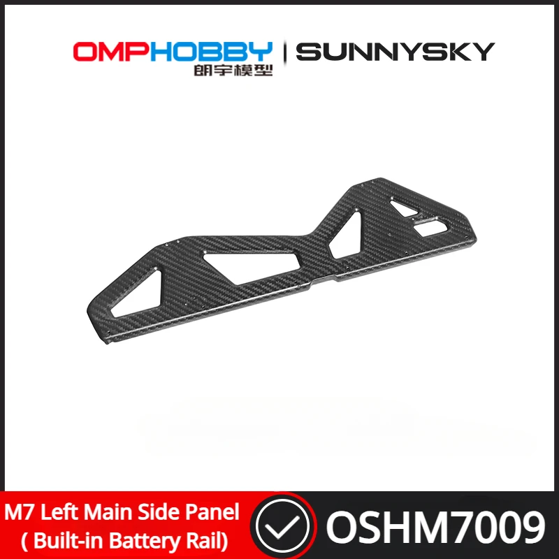 OMPHOBBY M7 RC Helicopter Spare Parts Left Main Side Panel ( Built-in Battery Rail) OSHM7009