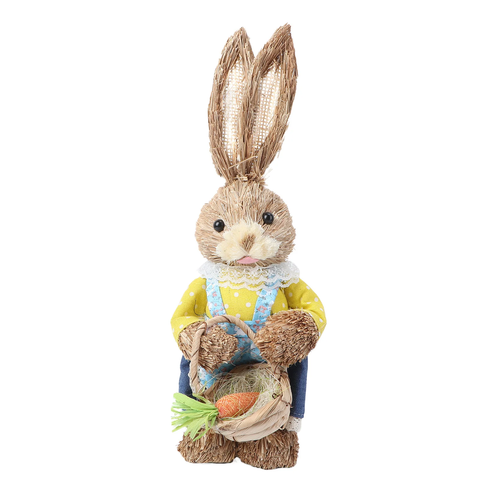 

1pc Simulation Rabbit Ornament Cartoon Easter Bunny Craft Home Garden Decor Table Bookshelf Photography Props Rabbit Crafts