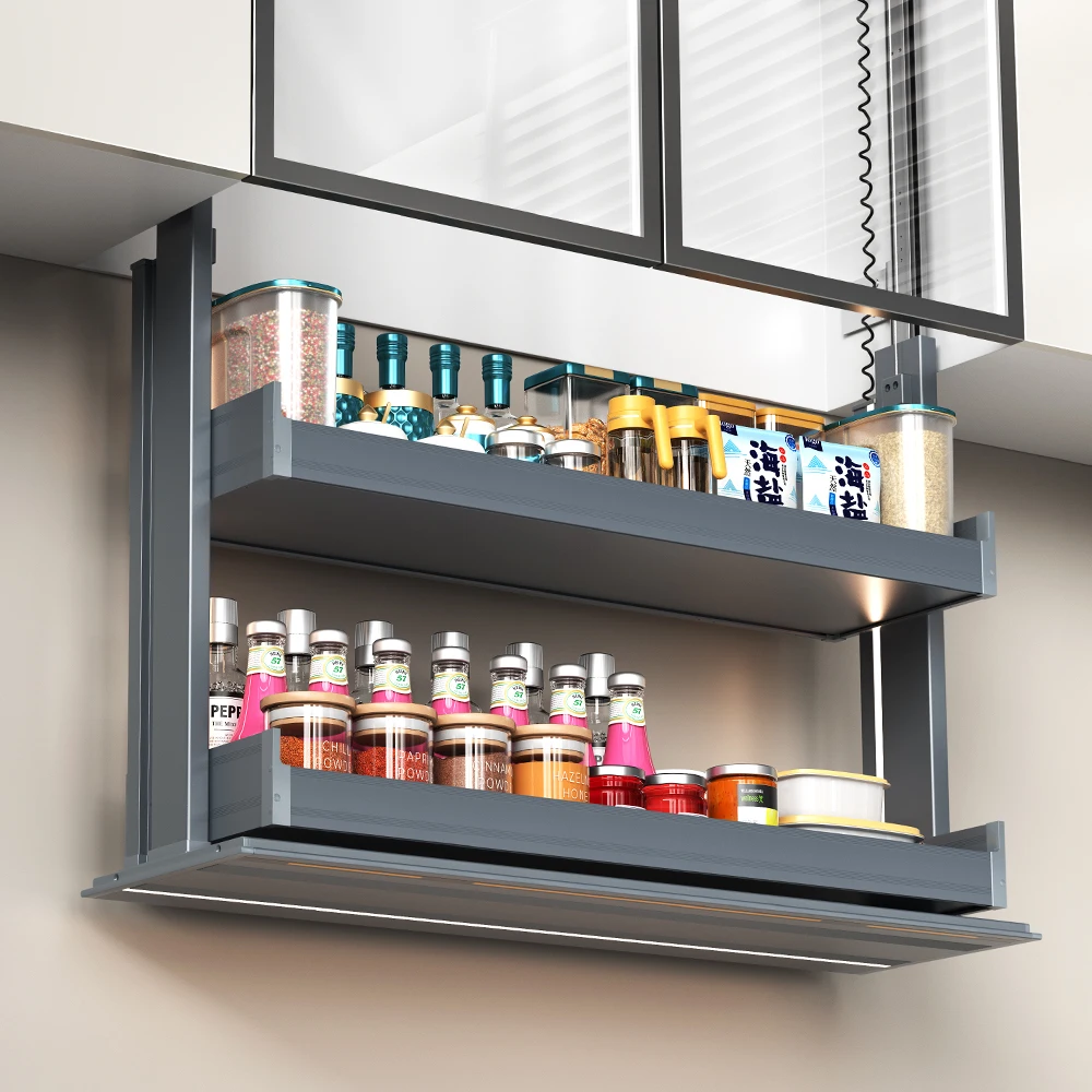 Factory Direct Sales On Kitchen Racks Smart Lifting Kitchen Cabinets And Smart Kitchen Accessories
