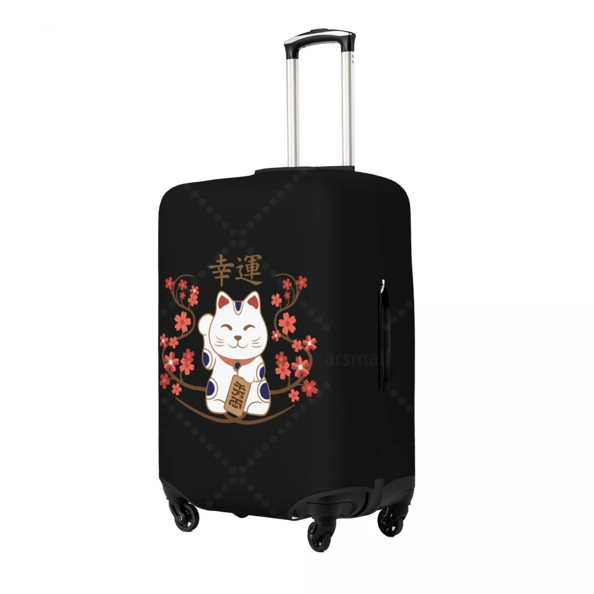 اليابانية-Lucky-Cat غطاء الأمتعة حقيبة حامي رشاقته مرونة الغبار مغطاة المضادة للخدش واقية 18-32 بوصة