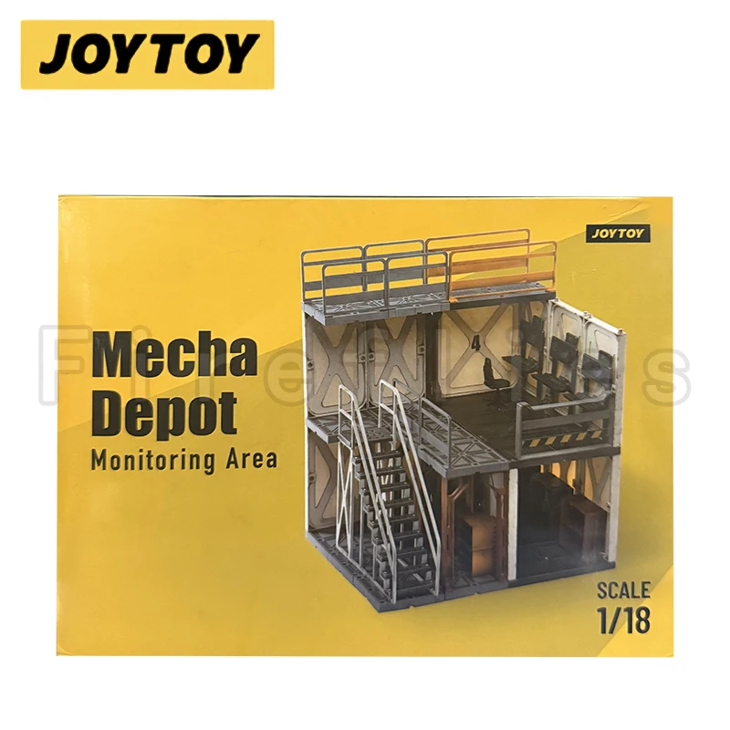 1/18 JOYTOY Diorama Mecha Depot Área de monitoramento Anime modelo de brinquedo