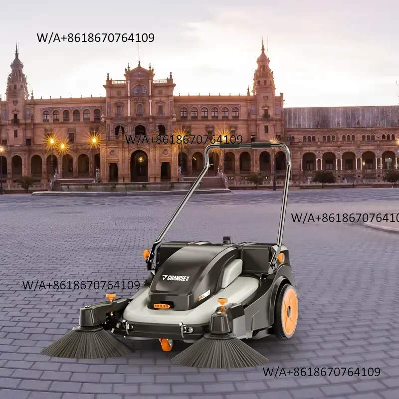 Home Use Walk-Behind Road Sweeper Triangle Pavement Cleaning Machine for Cleaning Floor