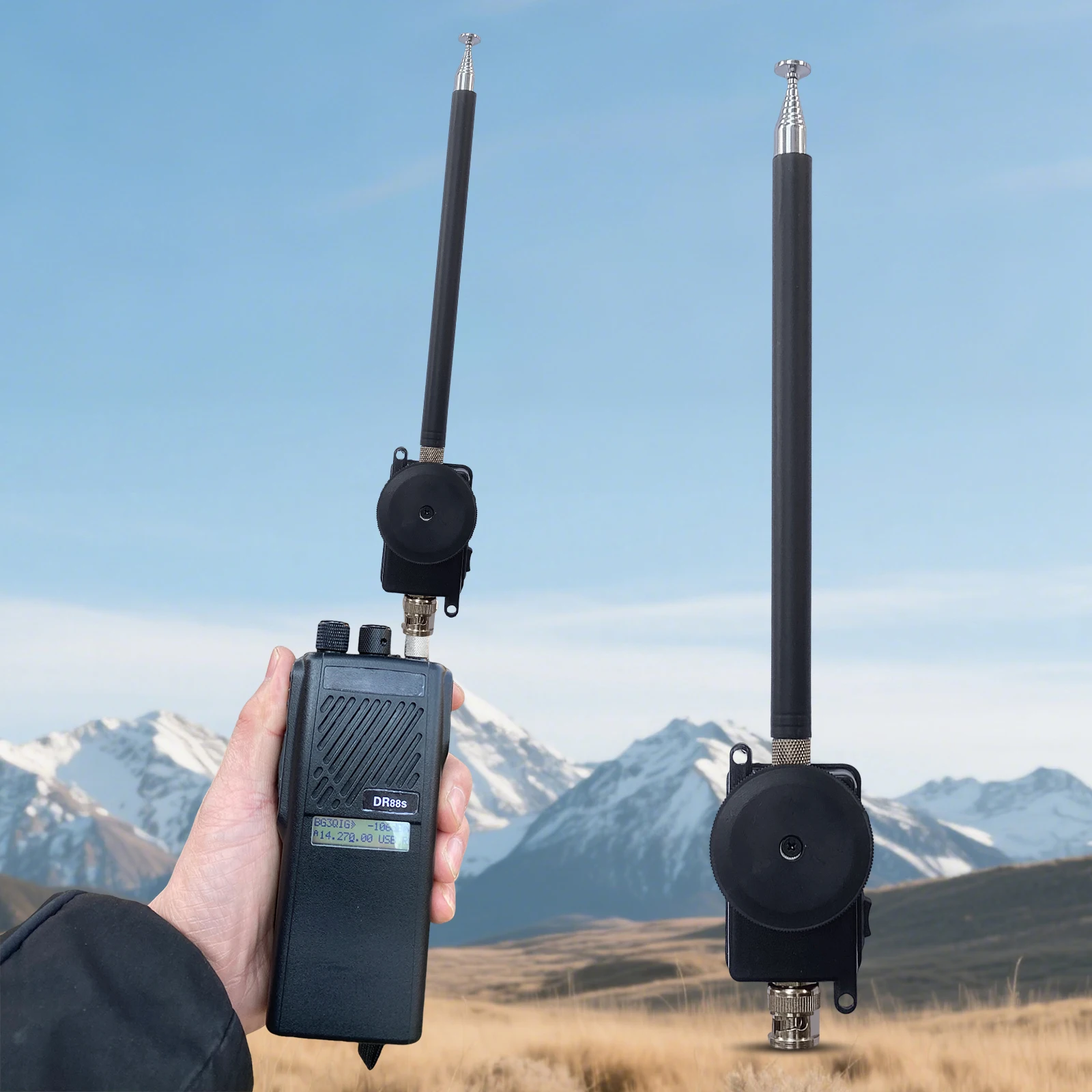 5-30MHz GAWANT Antenna 3-Bands QRP Shortwave Antenna Supports 5-14Mhz/14-30Mhz with Extendable Rod for Communication