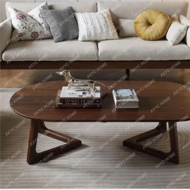 M Black walnut modern coffee table,  light luxury living room side table is simple