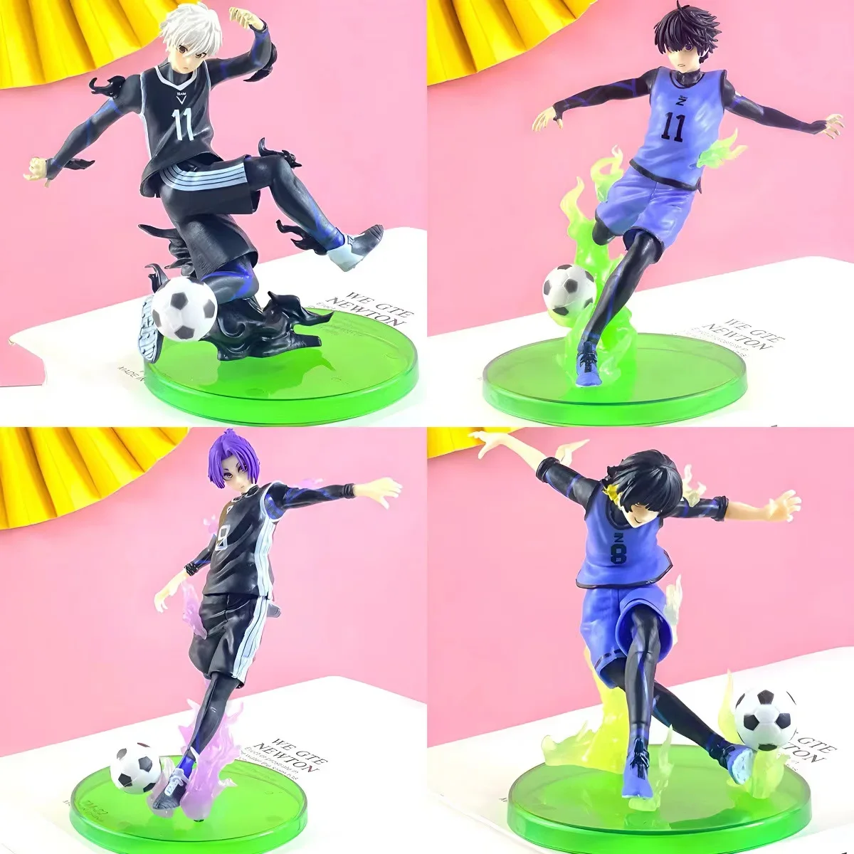 BLUE LOCK-Figurines d'anime pour enfants, beurre, Isagi, Yopiercstationnaire, i, Seishiro, Bachira, Meguru, Mikage, Reo, modèle de figurine d'action, jouets cadeaux