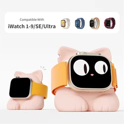 Charger Stand For Apple Watch Series 9 8 Ultra 7 6 5 SE 4 3 2 1Charger Dock Station Cat Styling