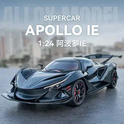 1:24 Apollo IE Supercar Alloy Die Cast Toy Car Model Sound and Light Pull Back Children's Toy Collectibles Birthday Gift