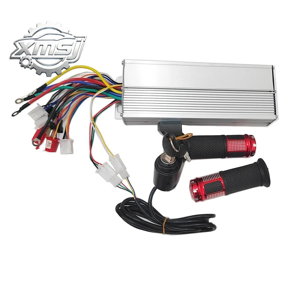 

Controlador sin escobillas para bicicleta eléctrica, acelerador y freno para bicicleta eléctrica, 48V, 60V, 64V, 1500W, Motor pa