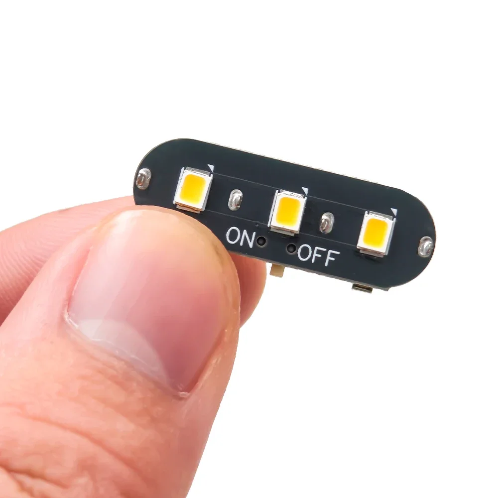 Interrupteur de lumière sans fil haute luminosité 3 watts, lampe Led, jouets pour bricolage, fabrication de modèles/Gun-dam/décor de maison de poupée/Diorama avec batterie 1 pièce