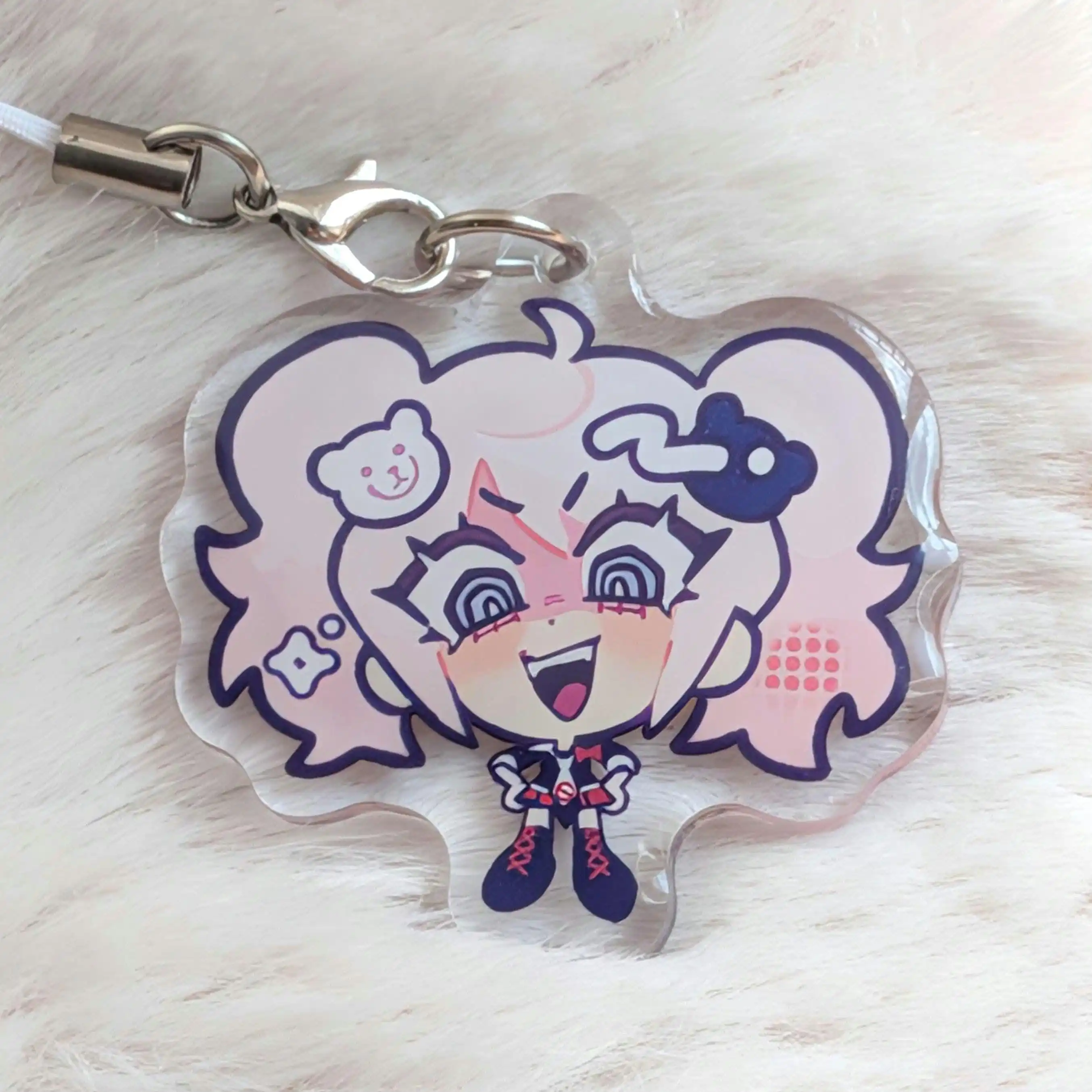 Danganronpa Acrylic Charm | Kokichi Ouma, Junko Enoshima, Gundham Tanaka, Chiaki Nanami Mikan Tsumiki Phone Strap