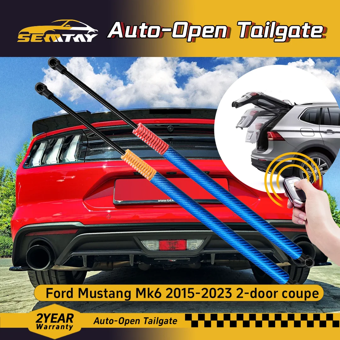 

Автоматические амортизаторы SEMTAY с пружиной для крышки багажника Ford Mustang Mk6 2015-2023, 2-дверное купе, задняя дверь, подъемные опоры багажника