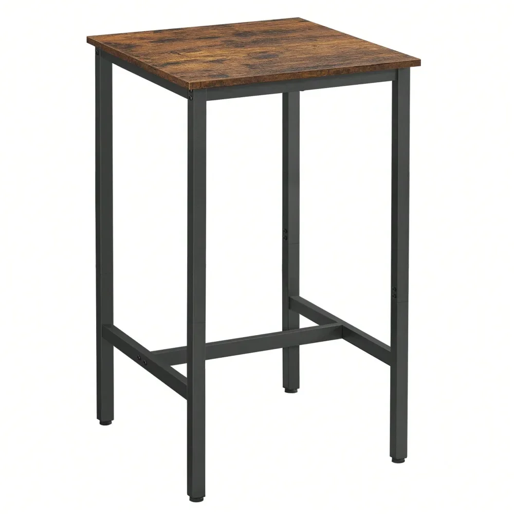

Bar Table, Small Kitchen Dining High Top Pub Cocktail Table For Living Room Party, Sturdy Metal Frame, 23.6 X 23.6 X 41.7 Inche