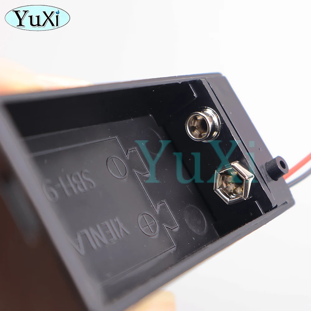 2Pcs 9V Battery Holder Connection Wire Cable With Wire Lead ON OFF Switch PP3 Box Case For DIY Power Supply Adapter Dock Holder