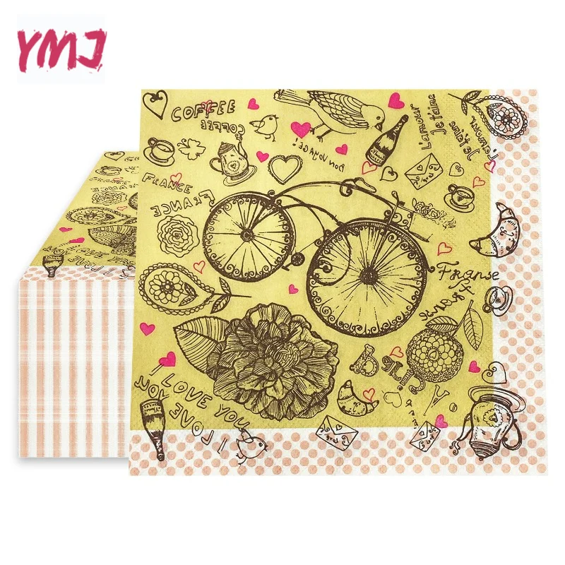 New Style Flowers Soft and Delicate Mother and Baby Can Be Used Food-grade Printing Patterns Paper Towels Commercial Wholesale