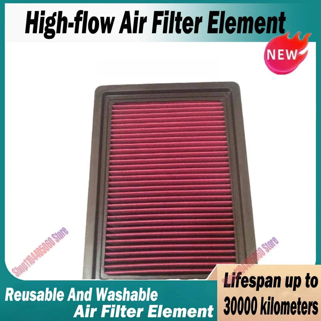 Car High Flow Air Filter For Hyundai Tucson 2015-2020 TL, Kia Sportage IV 2015-2022 QL, 1.6 2.0 2.4 28113F8100 Washable Reusable
