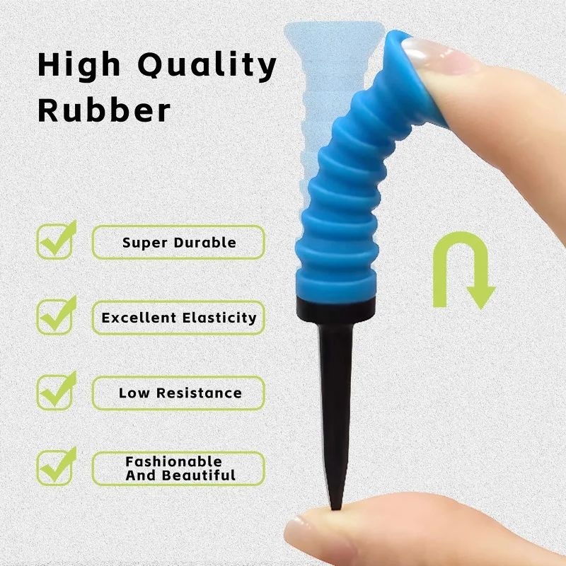5 Stück Premium Elastische Golf-Tees 83mm Gummi-Ballhalter Langlebiges Flexibles Golf-Zubehör für Verbesserte Leistung – Detail 4