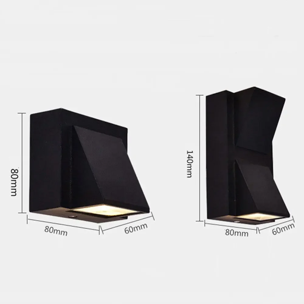Exquisite Design LED Wall Lamp Single Head 5W COB Porch Wall Sconce Light Indoor Outdoor Landscape Lighting AC110 220V