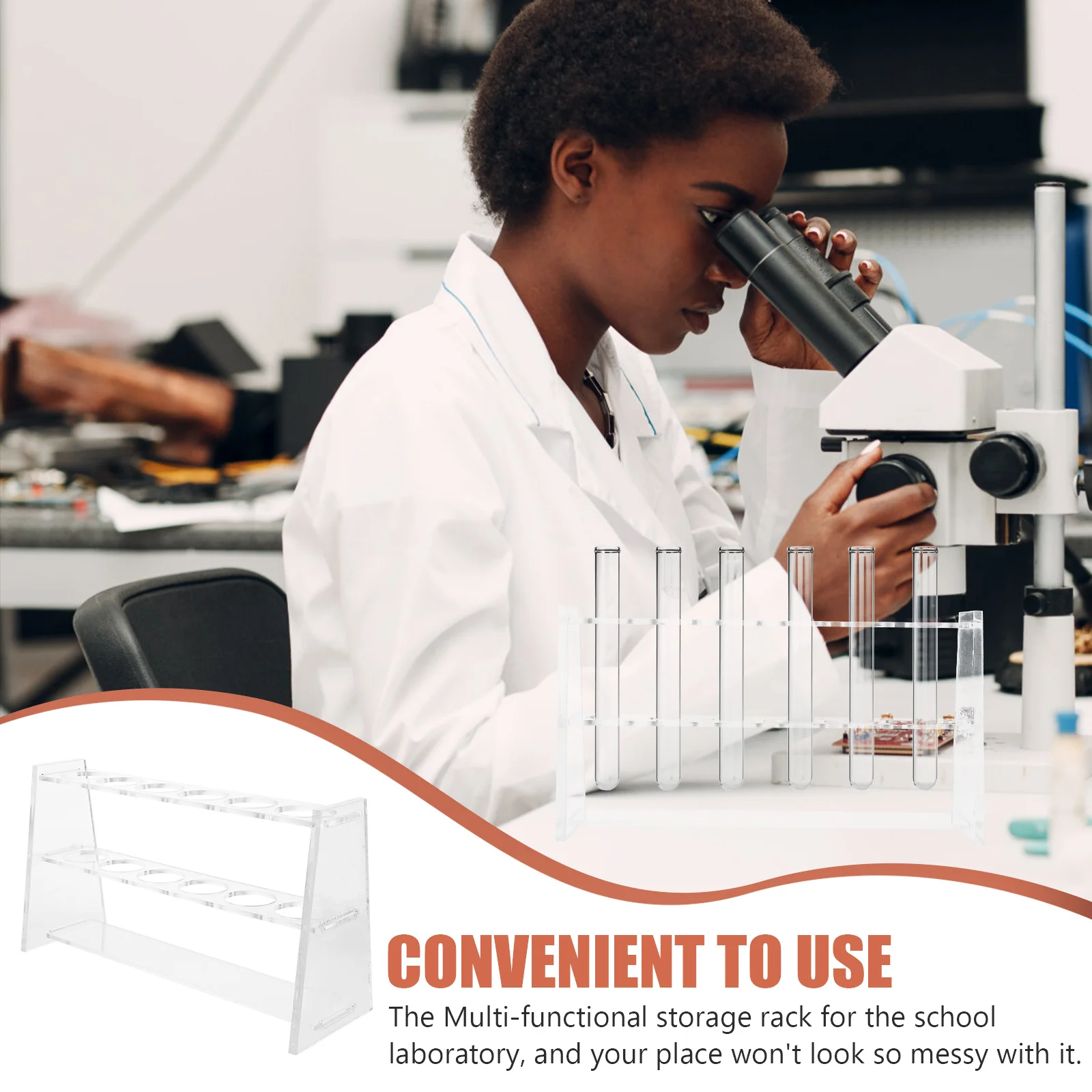 

Test Tube Rack Sampling Science Chemical Sample Display Stands Reusable Holder Tubes