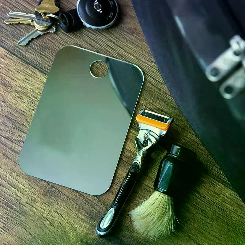 

Акриловое зеркало с защитой от запотевания для душа и бритья, небьющееся, портативное, для путешествий, аксессуары и инструменты для ванной комнаты